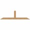 Ekena Millwork Portland Smooth Timber Gable Bracket, Western Red Cedar, 60"W x 17"H x 3 1/2"D x 3 1/2"F, 7/12 Pitch GBW060X17X0404POR00SWR - alternate 1